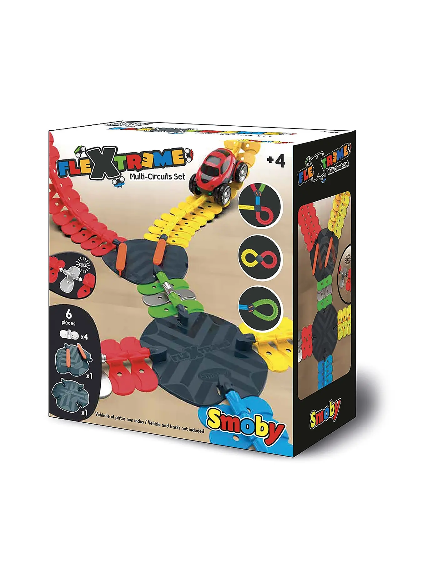 SMOBY | FleXtreme Multi-Rennstrecken Set Kreuzung und Weiche | 
